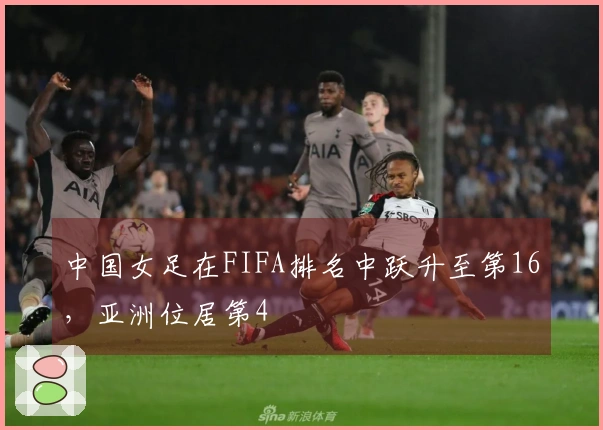 中国女足在FIFA排名中跃升至第16，亚洲位居第4
